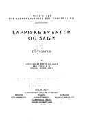 Cover of Lappiske eventyr og sagn