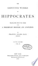Cover of The Genuine Works of Hippocrates
