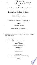 Cover of The Law of Nations