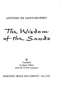 Cover of The Wisdom of the Sands