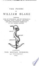Cover of The Poems of William Blake