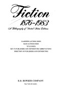 Cover of Fiction, 1876-1983: Authors