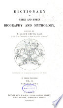 Cover of Dictionary of Greek and Roman Biography and Mythology: Earinus-Nyx