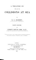Cover of A Treatise on the Law of Collisions at Sea
