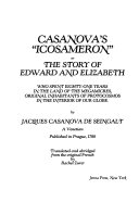 Cover of Casanova's "Icosameron", Or, The Story of Edward and Elizabeth