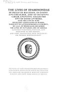 Cover of The Lives of the Noble Grecians and Romanes
