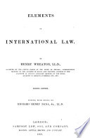 Cover of Elements of International Law