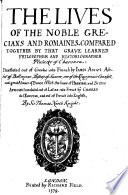 Cover of The Lives of the Noble Grecians and Romaines,