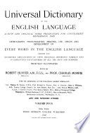 Cover of Universal Dictionary of the English Language