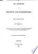 Cover of An Account of the Receipts and Expenditures of the United States
