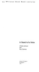 Cover of In Search of a Voice