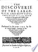 Cover of The Discoveries of the World, from Their First Originall Vnto the Yeere of Our Lord 1555