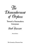 Cover of The Dismemberment of Orpheus