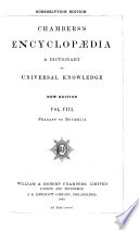 Cover of Chambers's Encyclopaedia