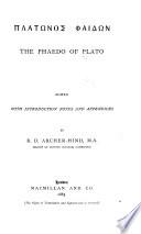 Cover of The Phaedo of Plato