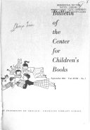 Cover of Bulletin of the Center for Children's Books