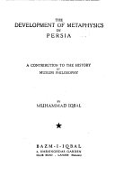 Cover of The Development of Metaphysics in Persia