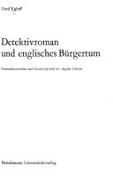 Cover of Detektivroman und englisches Bürgertum