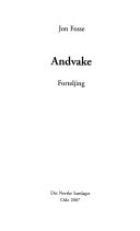 Cover of Andvake