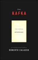 Cover of The Zürau Aphorisms of Franz Kafka