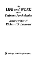 Cover of The Life and Work of an Eminent Psychologist