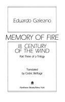 Cover of Memory of fire