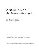 Cover of Ansel Adams