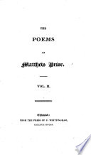 Cover of The poems of Matthew Prior. (The life of Matthew Prior
