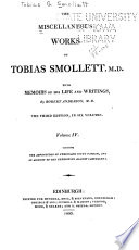Cover of The Miscellaneous Works of Tobias Smollet