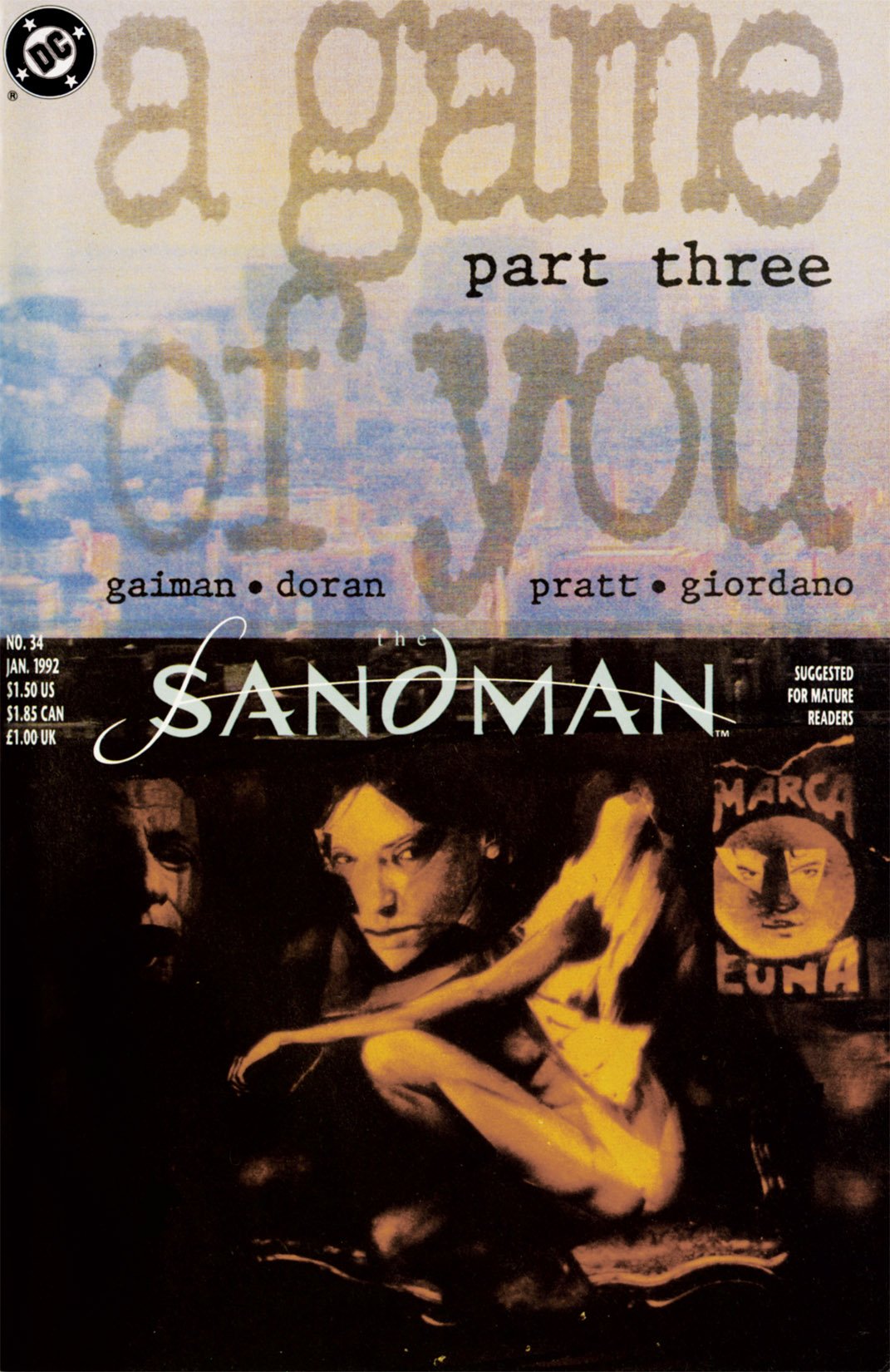 Cover of The Sandman #34: Bad Moon Rising