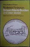 Cover of Brown Man's Burden and later stories