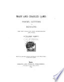 Cover of Mary and Charles Lamb: Poems, Letters