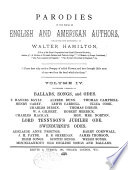 Cover of Parodies of the Works of English & American Authors