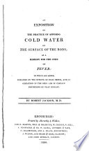 Cover of An Exposition of the Practice of Affusing Cold Water on the Surface of the Body