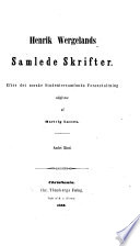 Cover of Henrik Wergelands samlede Skrifter, udg. af H. Lassen