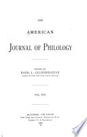 Cover of American Journal of Philology