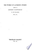 Cover of The Works of Laurence Sterne: The life & opinions of Tristram Shandy, gentleman. 1898