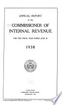 Cover of Report of the Commissioner of Internal Revenue