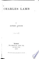 Cover of Charles Lamb