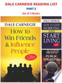 Cover of Dale Carnegie Reading List: How To Win Friends & Influence People/ How To Stop Worrying And Start Living/ The Art Of Public Speaking