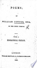 Cover of Poems ... With a Biographical Preface