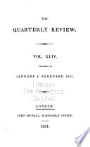 Cover of The Quarterly Review