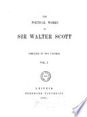 Cover of “The” Poetical Works of Sir Walter Scott