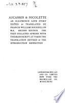 Cover of Aucassin & Nicolette