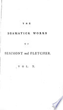Cover of The Dramatick Works of Beaumont and Fletcher