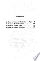 Cover of Essays on the Autumnal and Winter Epidemics