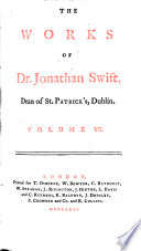 Cover of The Works of Dr. Jonathan Swift, Dean of St. Patrick's, Dublin