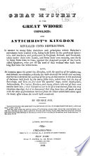 Cover of The great mystery of the great whore unfolded; and Antichrist's kingdom revealed unto destruction