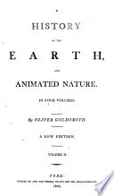 Cover of The history of the earth and animated nature