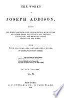Cover of The Works of Joseph Addison: The Spectator